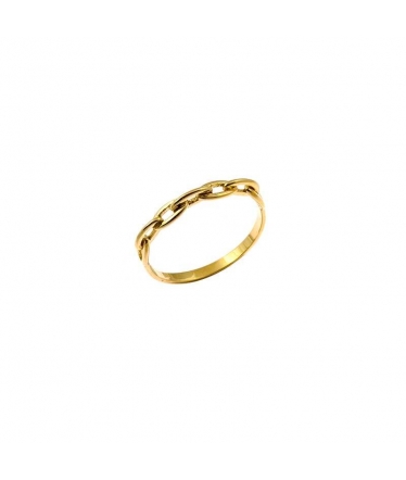 anillo cadena oro